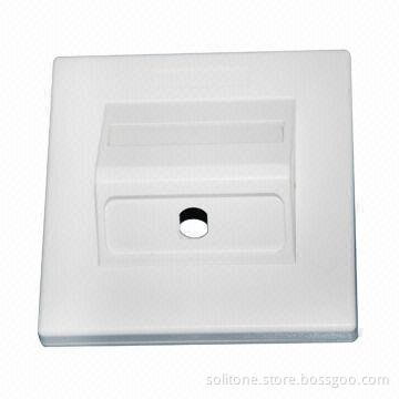 ST fiber-optic faceplate, made of ABS material, single mode